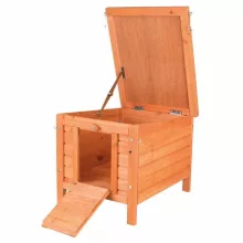 TRIXIE rágcsáló ház Fából Nyúlaknak 42X43X51cm kültéri kifutóhoz csatlakoztatható
