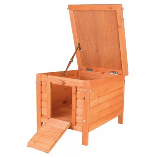 TRIXIE rágcsáló ház Fából Nyúlaknak 42X43X51cm kültéri kifutóhoz csatlakoztatható