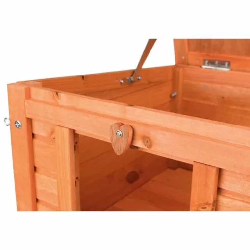 TRIXIE rágcsáló ház Fából Nyúlaknak 42X43X51cm kültéri kifutóhoz csatlakoztatható