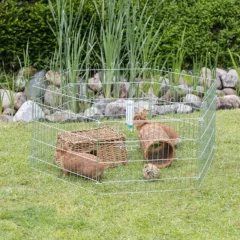   TRIXIE Kültéri kisállatkifutó fém, bővíthető nyulaknak és tengerimalacoknak 126x58cm