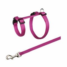 TRIXIE rágcsáló hám és póráz szett Nylon gyorscsattal Nyulaknak 25-44cm/10mm/1,25m