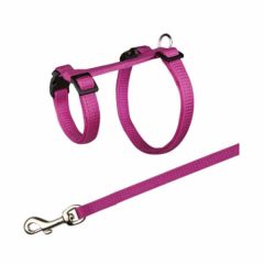   TRIXIE rágcsáló hám és póráz szett Nylon gyorscsattal Nyulaknak 25-44cm/10mm/1,25m