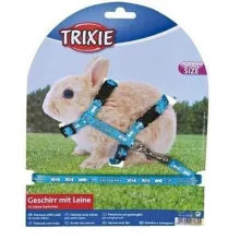 TRIXIE hám és póráz szett Nylon Kistestű Nyulaknak 20-33cm/8mm/1,25m