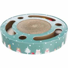 TRIXIE Kaparó karton Xmas Drum Játékkal 33x5,5cm