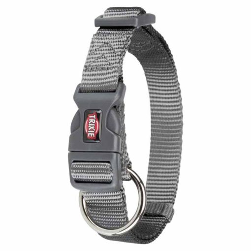 TRIXIE premium kutya nyakörv L-XL (40-65/25mm) Grafitszürke