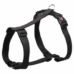 TRIXIE premium H hám S-M (42-60cm/15mm) Fekete