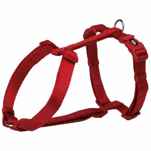 TRIXIE premium H hám S-M (42-60cm/15mm) Piros