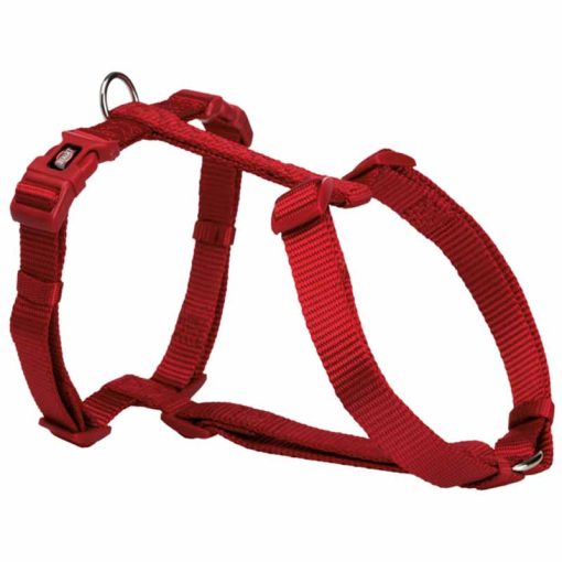 TRIXIE premium H hám S-M (42-60cm/15mm) Piros