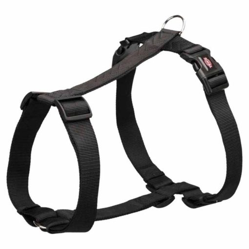 TRIXIE premium H hám L-XL (75-120cm/25mm) Fekete