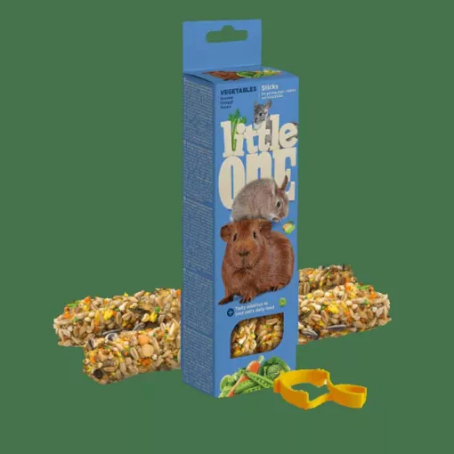 LITTLE ONE dupla rúd zöldséges tengerimalac, nyúl, csincsilla 2x60g