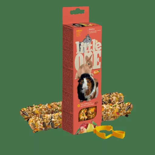 LITTLE ONE dupla rúd gyümölcsös tengerimalac, nyúl, csincsilla 2x60g