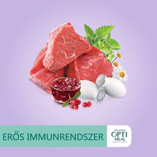 OPTIMEAL alutasakos macskaeledel HAIRBALL Kacsa Máj almazselében 85g