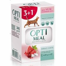 OPTIMEAL alutasakos macskaeledel MULTIPACK 4x85g (Set No3) Vegyes