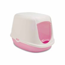 SAVIC macska WC fedeles Duchesse White-Pink 44.5x35.5x32cm
