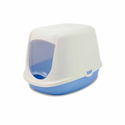 SAVIC macska WC fedeles Duchesse White-Blue 44.5x35.5x32cm