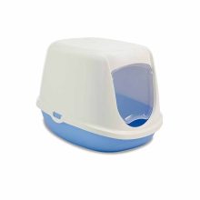 SAVIC macska WC fedeles Duchesse White-Blue 44.5x35.5x32cm