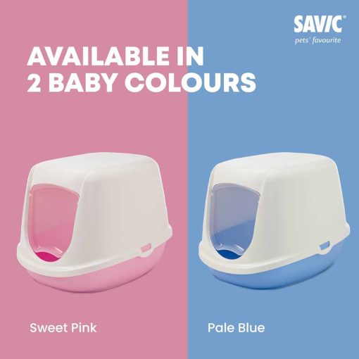 SAVIC macska WC fedeles Duchesse White-Blue 44.5x35.5x32cm