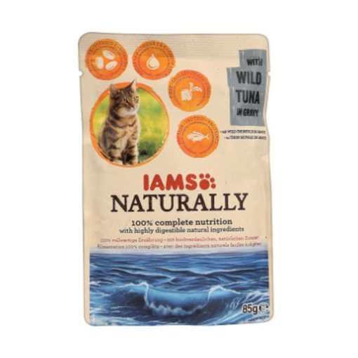 IAMS Naturally alutasakos 85g Szószban Adult Vad Tonhal