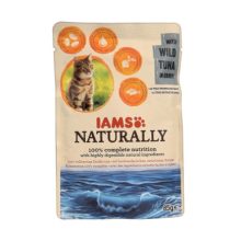 IAMS Naturally alutasakos 85g Szószban Adult Vad Tonhal