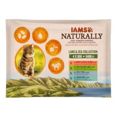   IAMS Naturally alutasakos MultiPack  4x85g Szószban Adult Land&Sea Collection