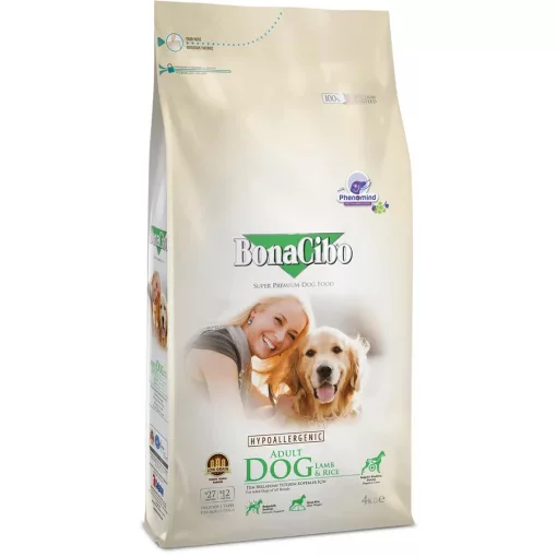 BONACIBO Dog Adult SMALL Bread Bárány+Szardella+Rizs 4kg