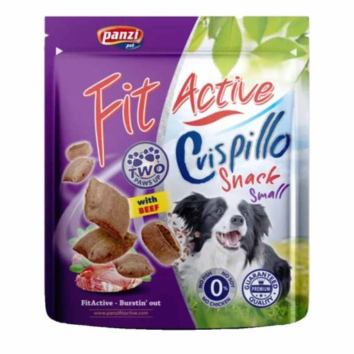 FITACTIVE Crispillo Snack S (marha) töltött párnácska kutyák részére 180g