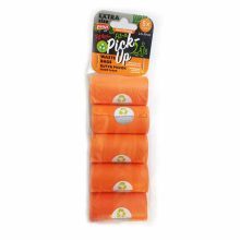 FITACTIVE ÜRÜLÉK Felszedő zacskó 22x30cm/5x15db narancssárga