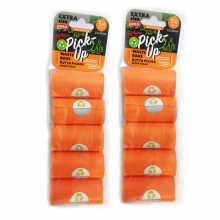 FITACTIVE ÜRÜLÉK Felszedő zacskó 22x30cm/5x15db narancssárga