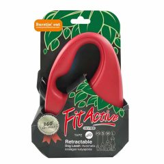   FITACTIVE automata póráz szalagos (XS) Piros 3 méter kutyák részére