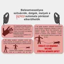 FITACTIVE automata póráz szalagos (XS) Piros 3 méter kutyák részére