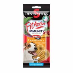   FITACTIVE Denta-Sticks Hypoallergenic Immunity "S" 140g vörösáfonya, kurkuma