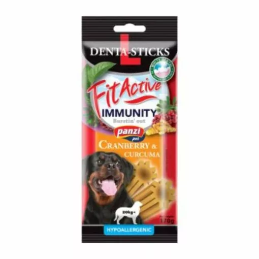 FITACTIVE Denta-Sticks Hypoallergenic Immunity "L" 170g vörösáfony, kurkuma