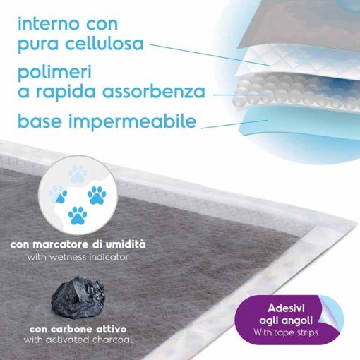 ASSORBIPIU kutyapelenka aktív szén 60x60