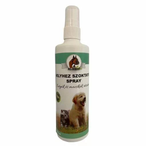 PET PRODUCT Helyhez szoktató spray 200ml kutyáknak és macskáknak.