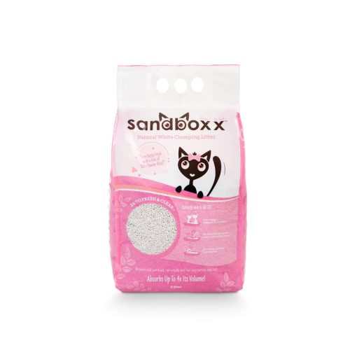 SANDBOXX Ultra Prémium csomósodó macskaalom 5L Púder illattal