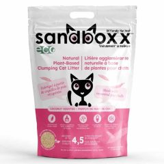   SANDBOXX ECO Ultra Prémium borsóhéj alapú macskaalom 4,5L/3,65kg Kókusz illatú