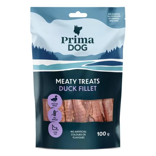 PRIMADOG kutya jutalomfalat kacsafilé 100g