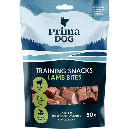 PRIMADOG kutya jutalomfalat Training snack bárányfalat 50g