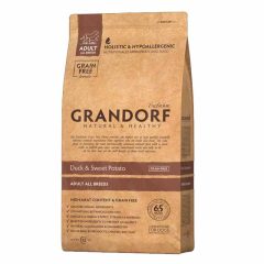   GRANDORF Dog Adult Duck and Sweet Potato Grain Free Medium&Maxi 10 Kg száraz kutyatáp