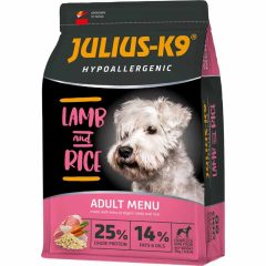   JULIUS K9 kutya Hypoallergenic Adult Lamb and Rice Adult (bárány,rizs) 3kg