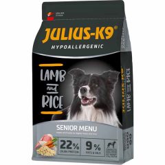   JULIUS K9 kutya Hypoallergenic Senior/Light Lamb and Rice bárány,rizs 3kg