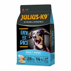   JULIUS K9 kutya Hypoallergenic Adult Fish and Rice Adult Hal,rizs 12kg