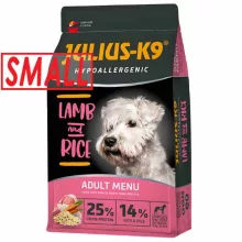 JULIUS K9 kutya Hypoallergenic Adult SMALL Lamb and Rice Adult bárány,rizs 12kg