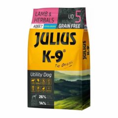   JULIUS K9 kutya Hypoallergenic Utility Dog Ault Lamb Herbals 3kg