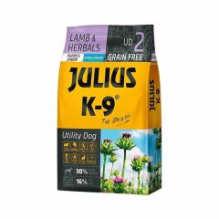   JULIUS K9 kutya Hypoallergenic Utility Dog Puppy Lamb Herbals 10kg