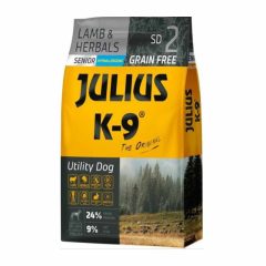   JULIUS K9 kutya Hypoallergenic Utility Dog SENIOR Lamb Herbals 3kg
