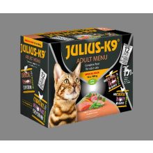 JULIUS K9 Menu Special Pack (Lazac-Tonhal,Csirke-Pulyka szószban) macskák részére 12x100g