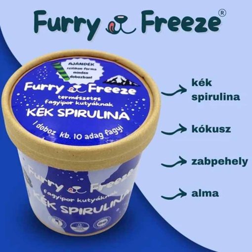 FURRY FREEZE fagylaltpor kutyáknak KÉK SPIRULINA 60g