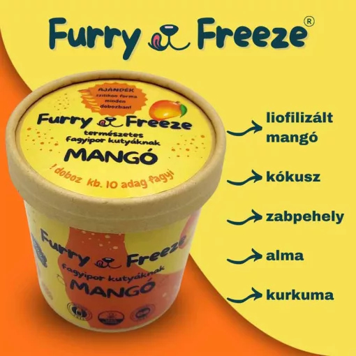 FURRY FREEZE fagylaltpor kutyáknak MANGÓ 60g