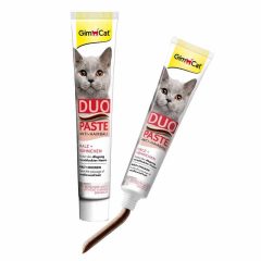GIMCAT paszta DUO Anti Hairball Malt+Cheese 50g